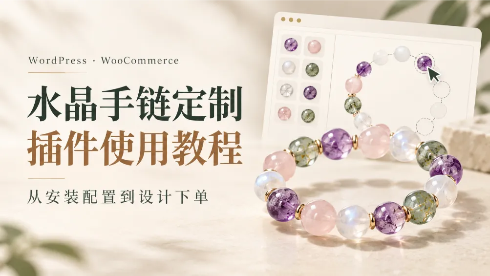 WordPress水晶手链定制指南